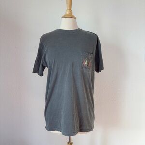 Christmas Gray Short Sleeve Crew Neck Graphic Tee